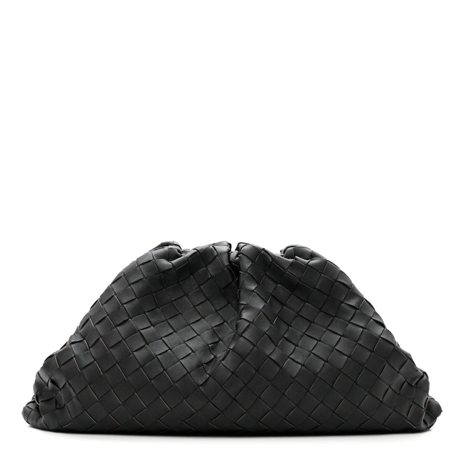 Bottega Veneta Nappa Maxi Intreccio The Pouch Oversized Clutch Black 1 of 8