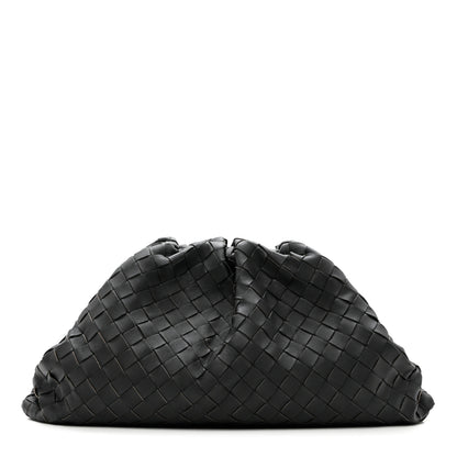 Bottega Veneta Nappa Maxi Intreccio The Pouch Oversized Clutch Black 1 of 8