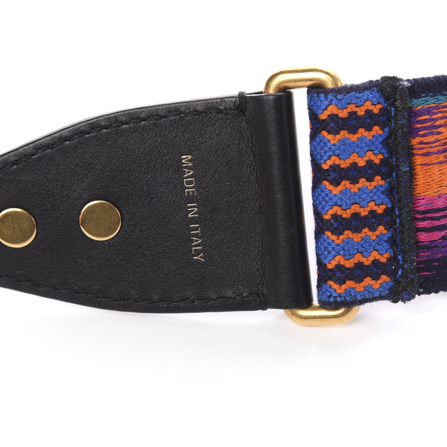 Canvas Embroidered Studded Mexico Shoulder Strap Multicolor