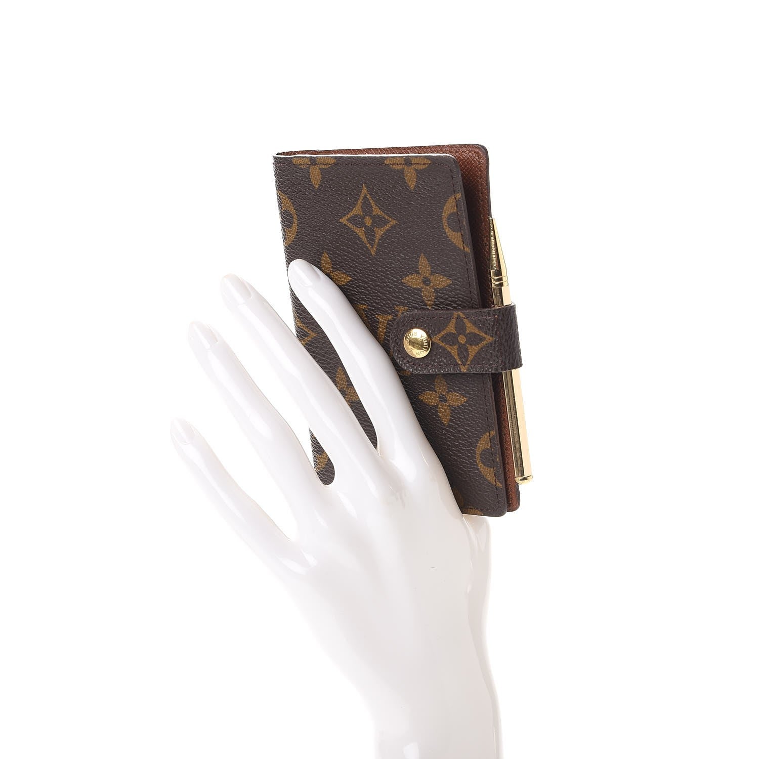 Louis Vuitton Monogram Mini Agenda Cover w Pencil 2 of 8