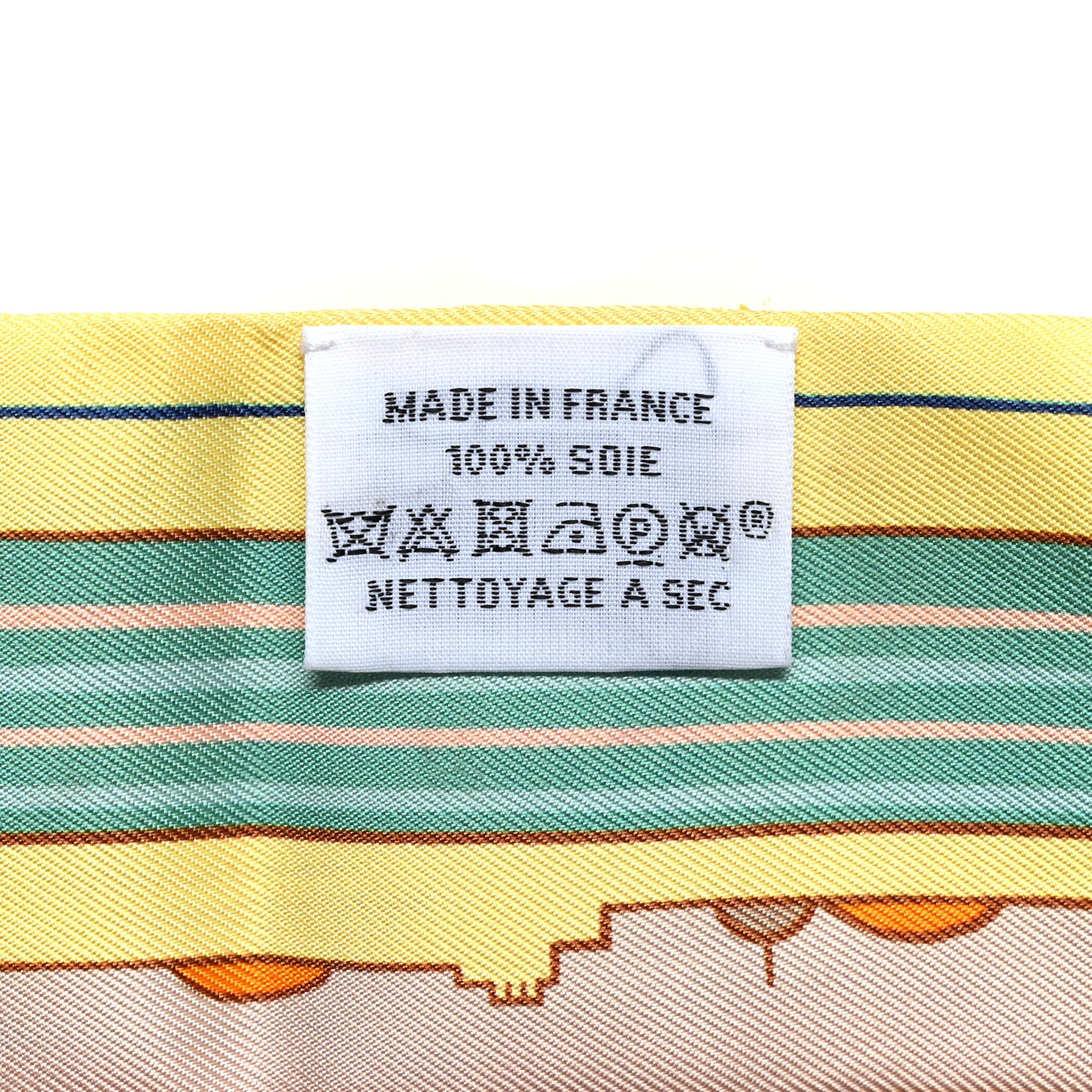 Silk Les Chiens Parisiens Twilly Jaune Orange Vert