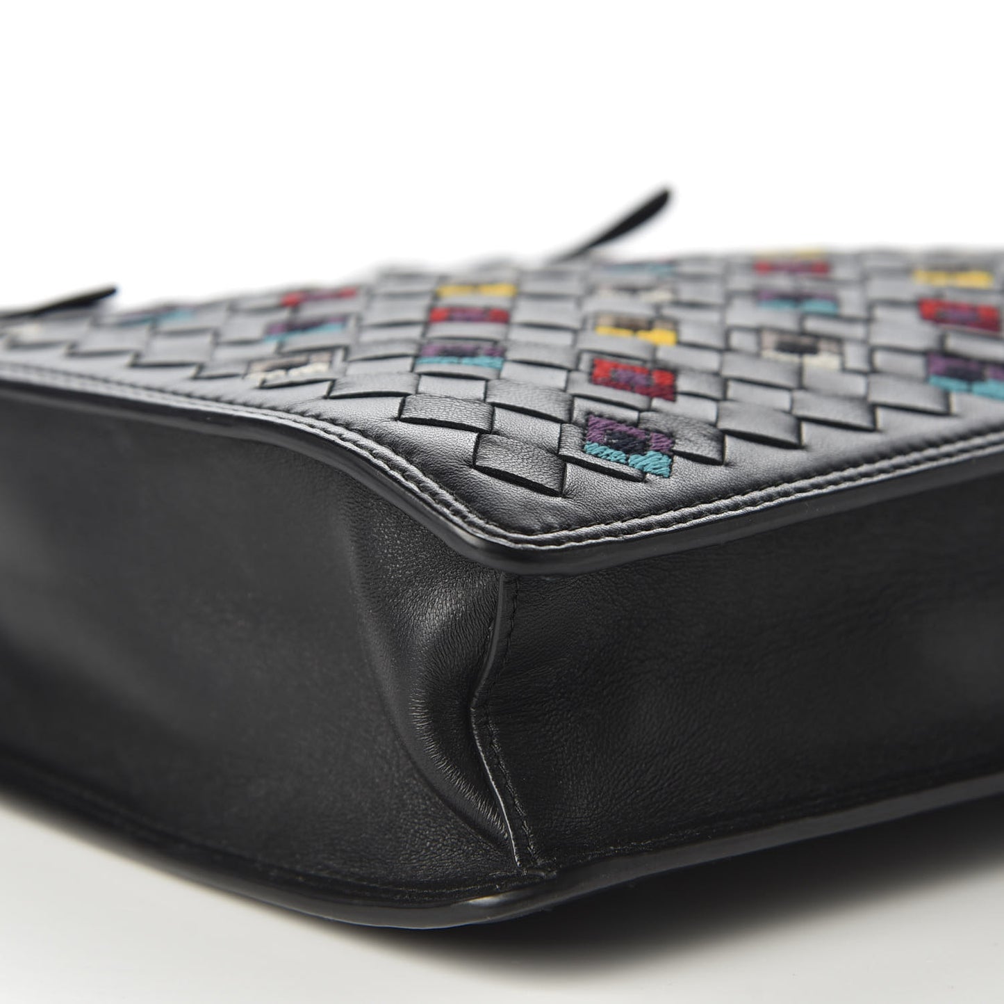 Nappa Intrecciato Squadrato Miniature Bag Black