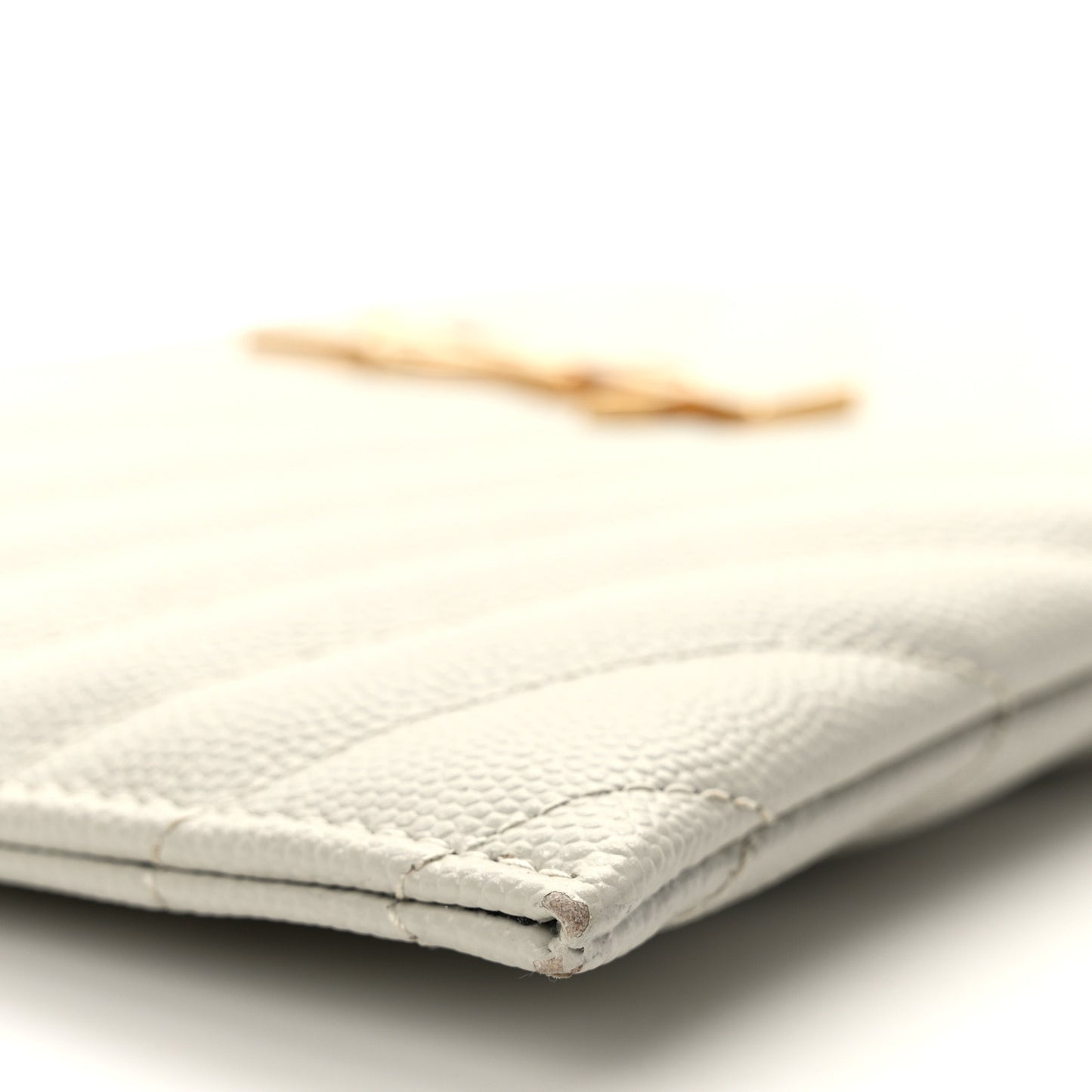 Grain De Poudre Chevron Monogram Bill Pouch Crema Soft