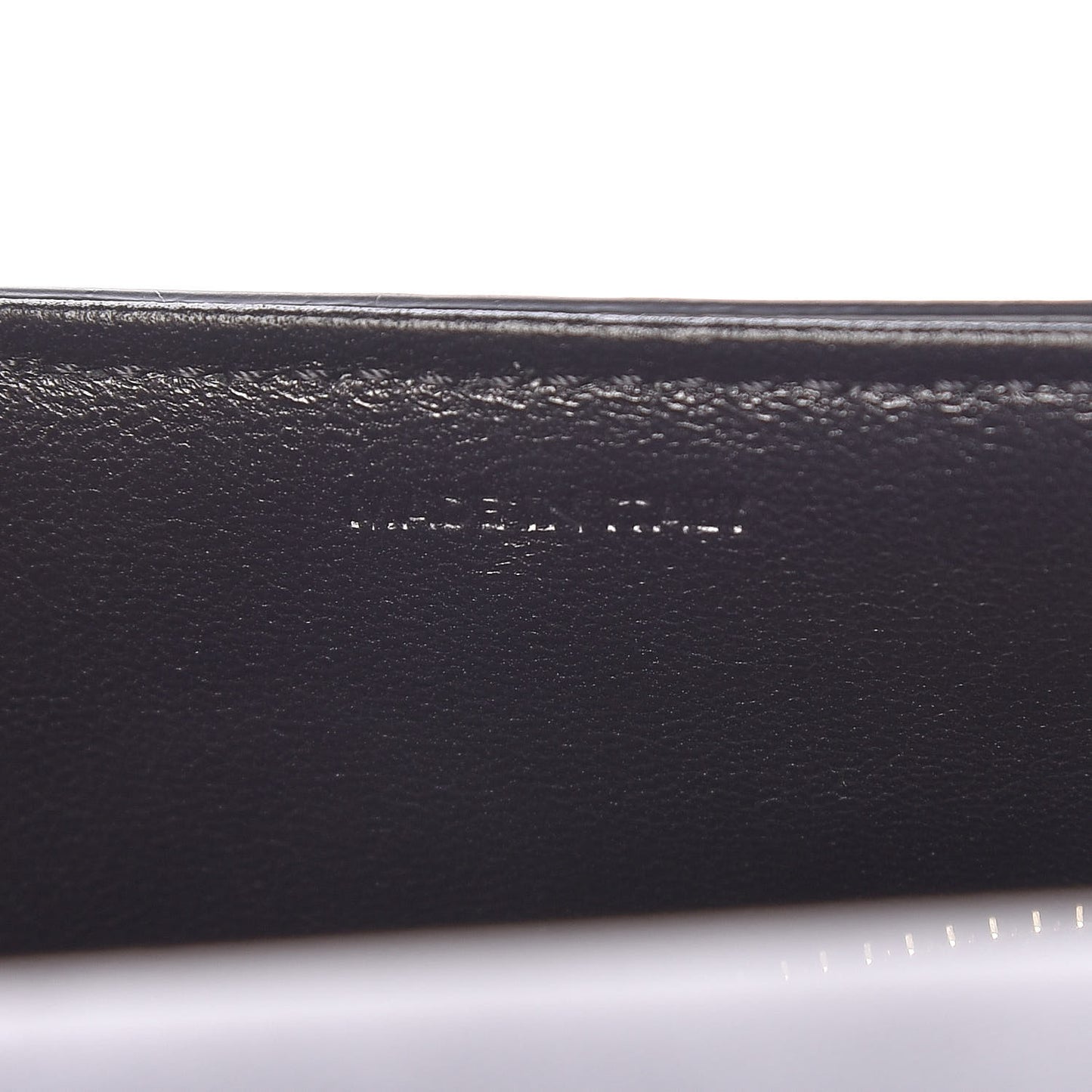 Shiny Calfskin Medium Chain Maillon Triomphe Black