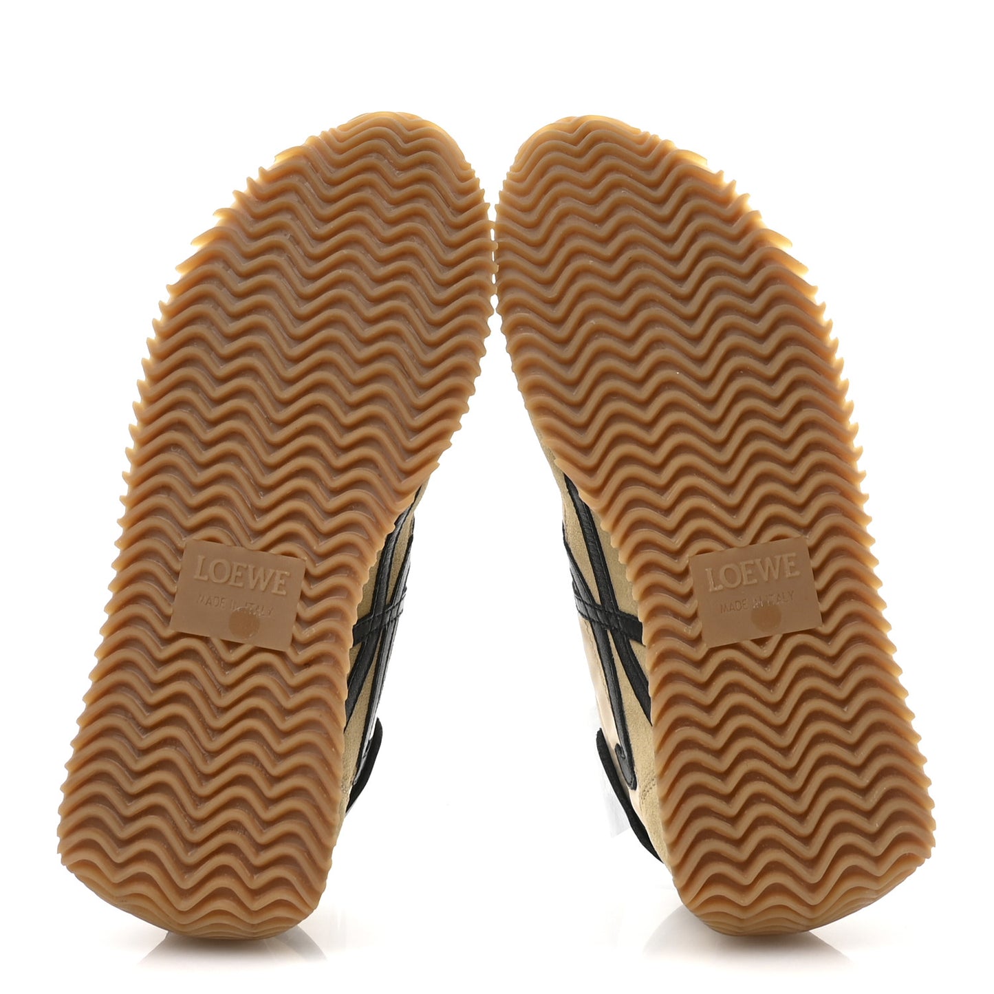 Nylon Suede Flow Runner Sneakers 40 Gold Black