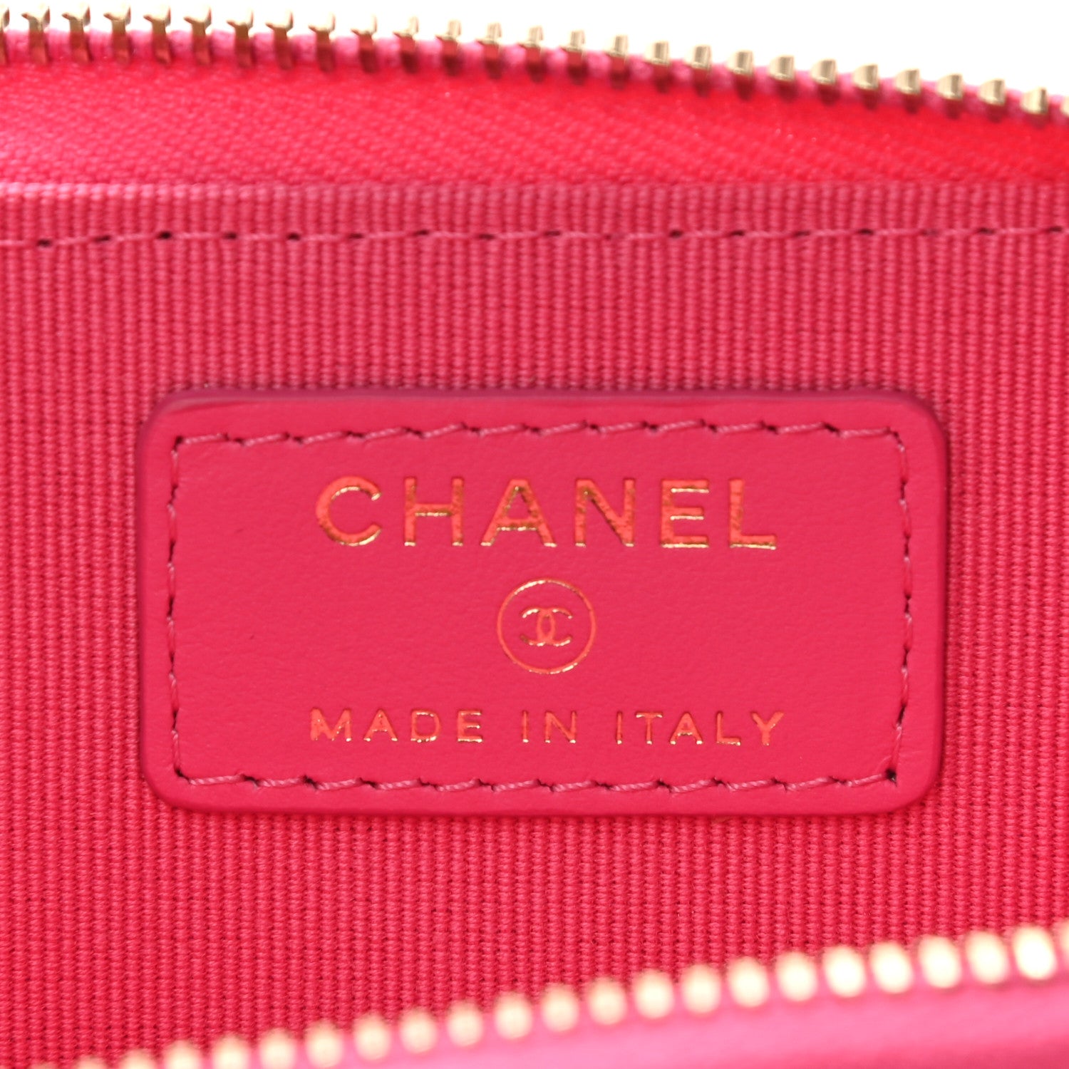 Chanel Caviar Quilted Zipped Key Holder Case Pink 5 of 7