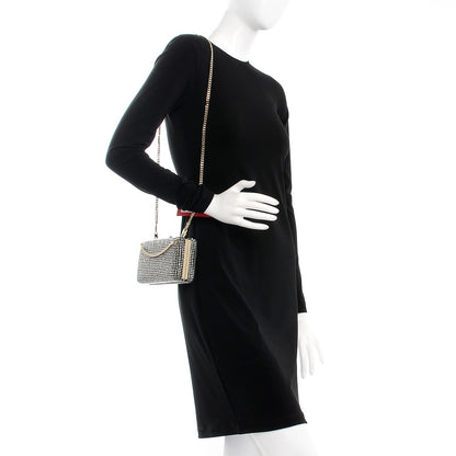 Valentino Garavani Nappa Crystal Embellished Secrets Minaudiere Clutch Black 2 of 7