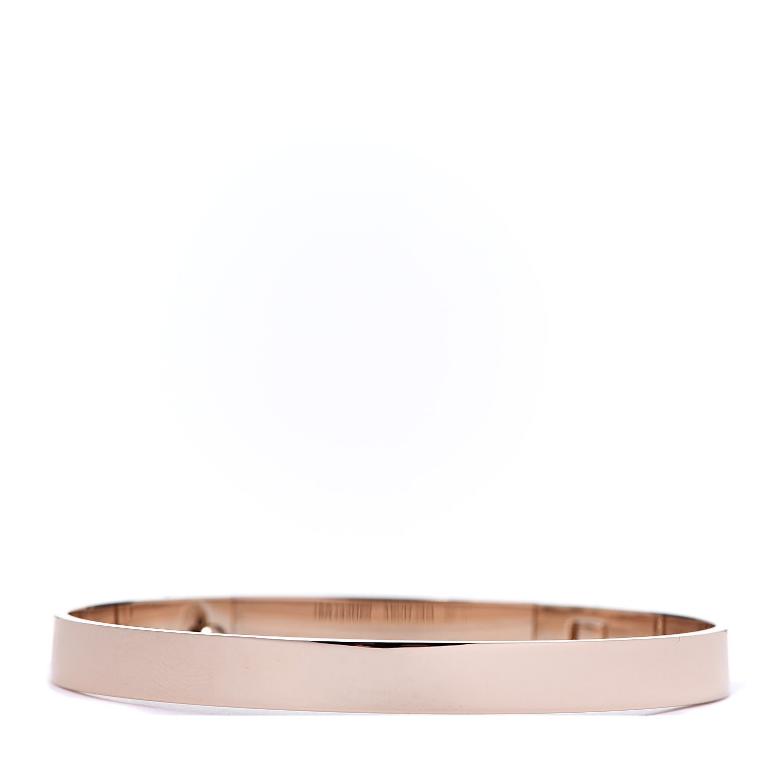 Hermes 18K Rose Gold Diamond PM Collier De Chien Bracelet SH 2 of 4