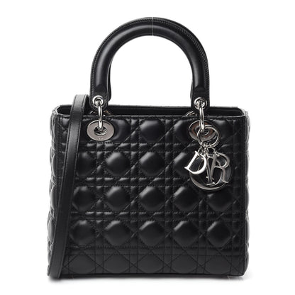 Christian Dior Lambskin Cannage Medium Lady Dior Black 1 of 10