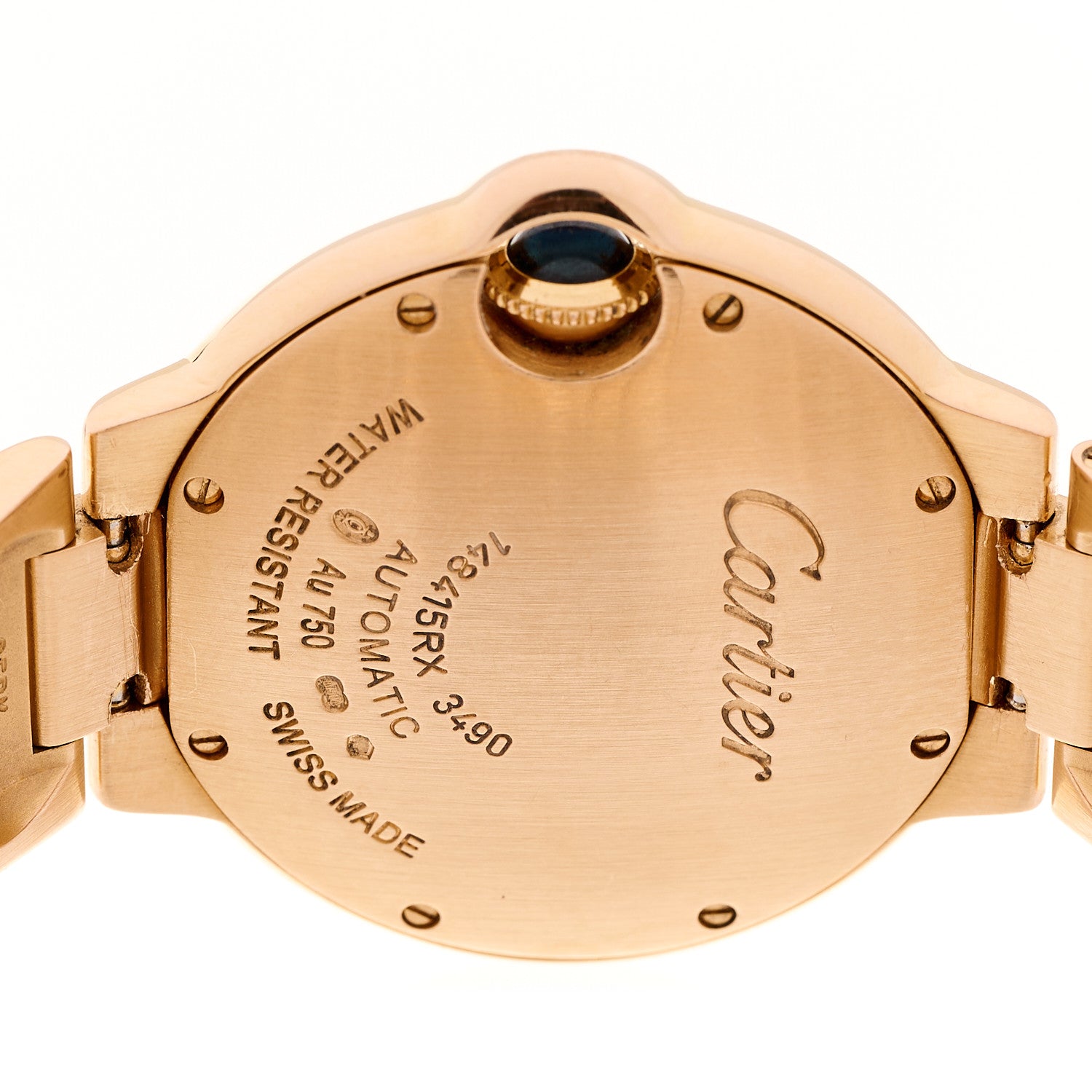 Cartier 18K Pink Gold 33mm Ballon Bleu De Cartier Automatic Watch 4 of 4