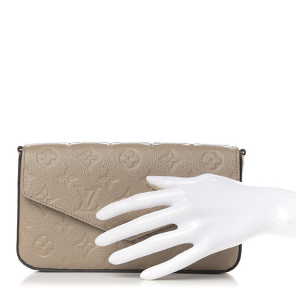 Louis Vuitton Empreinte Pochette Felicie Chain Wallet Tourterelle 2 of 8