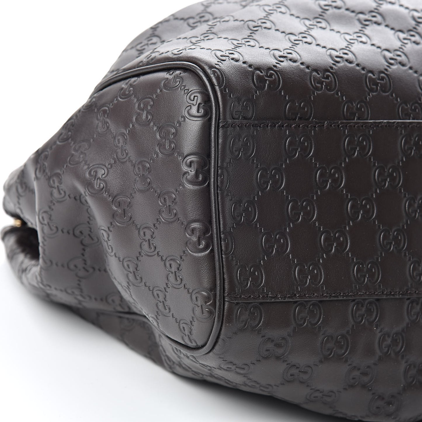 Guccissima Vitello Tender Large Sukey Tote Testa di Moro