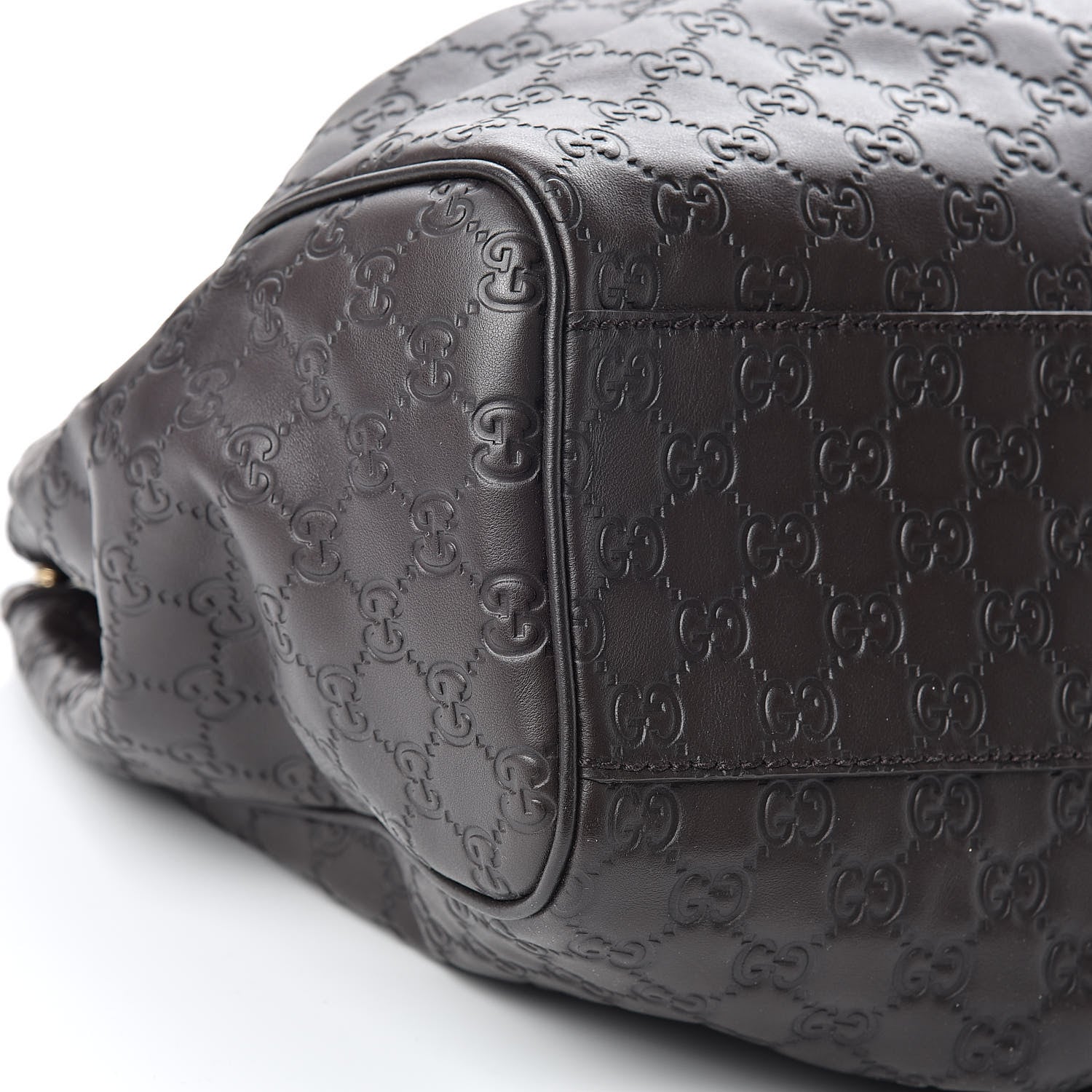 Gucci Guccissima Vitello Tender Large Sukey Tote Testa di Moro 9 of 10