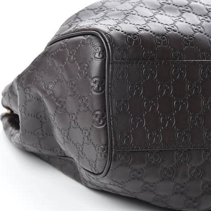 Gucci Guccissima Vitello Tender Large Sukey Tote Testa di Moro 9 of 10