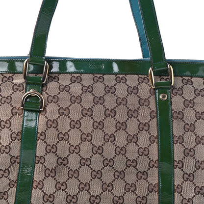 Gucci Monogram Medium Abbey Tote Green 9 of 11