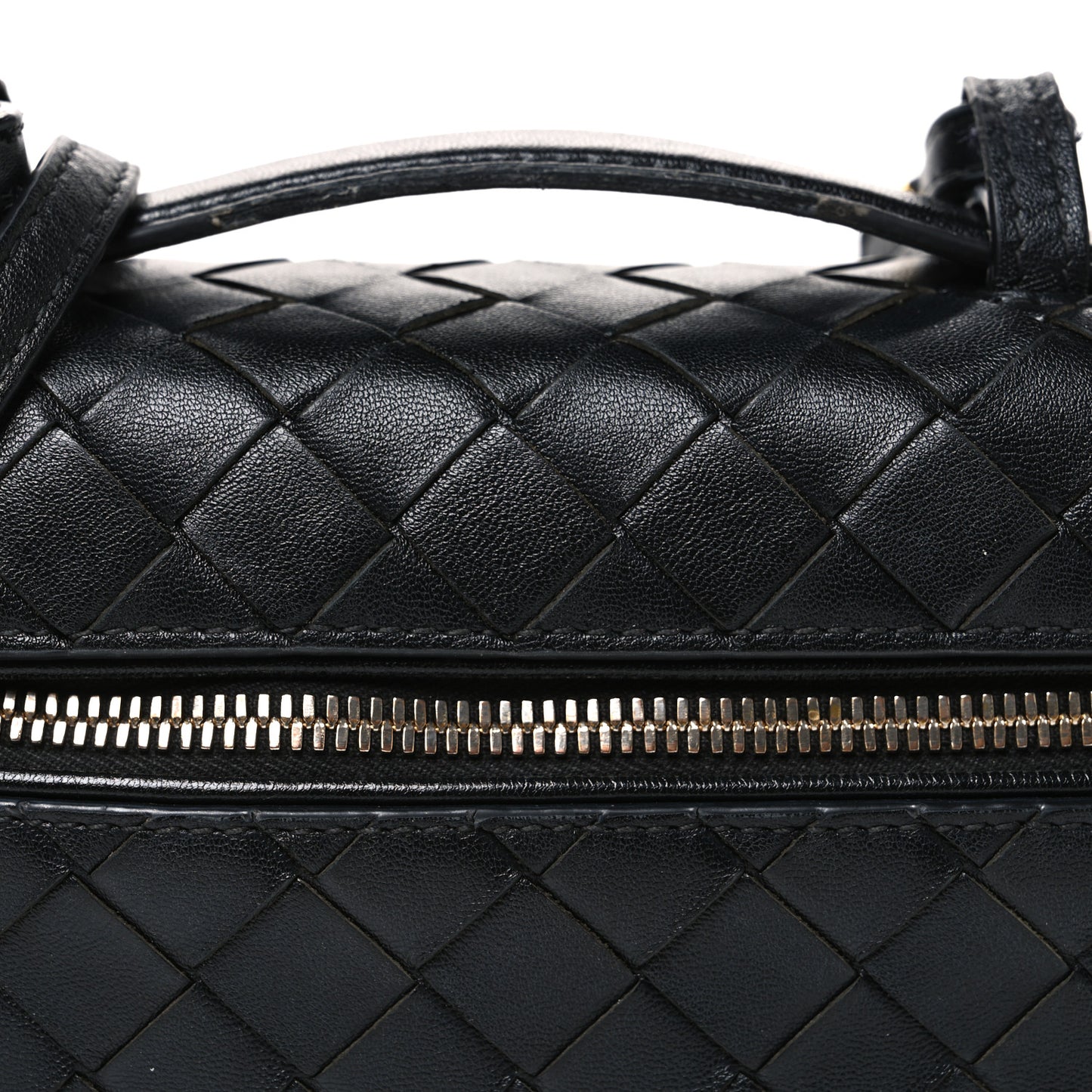 Calfskin Intrecciato Bang Bang Vanity Case Black