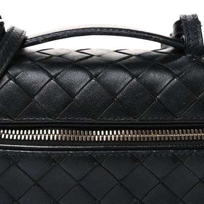 Bottega Veneta Calfskin Intrecciato Bang Bang Vanity Case Black 9 of 11
