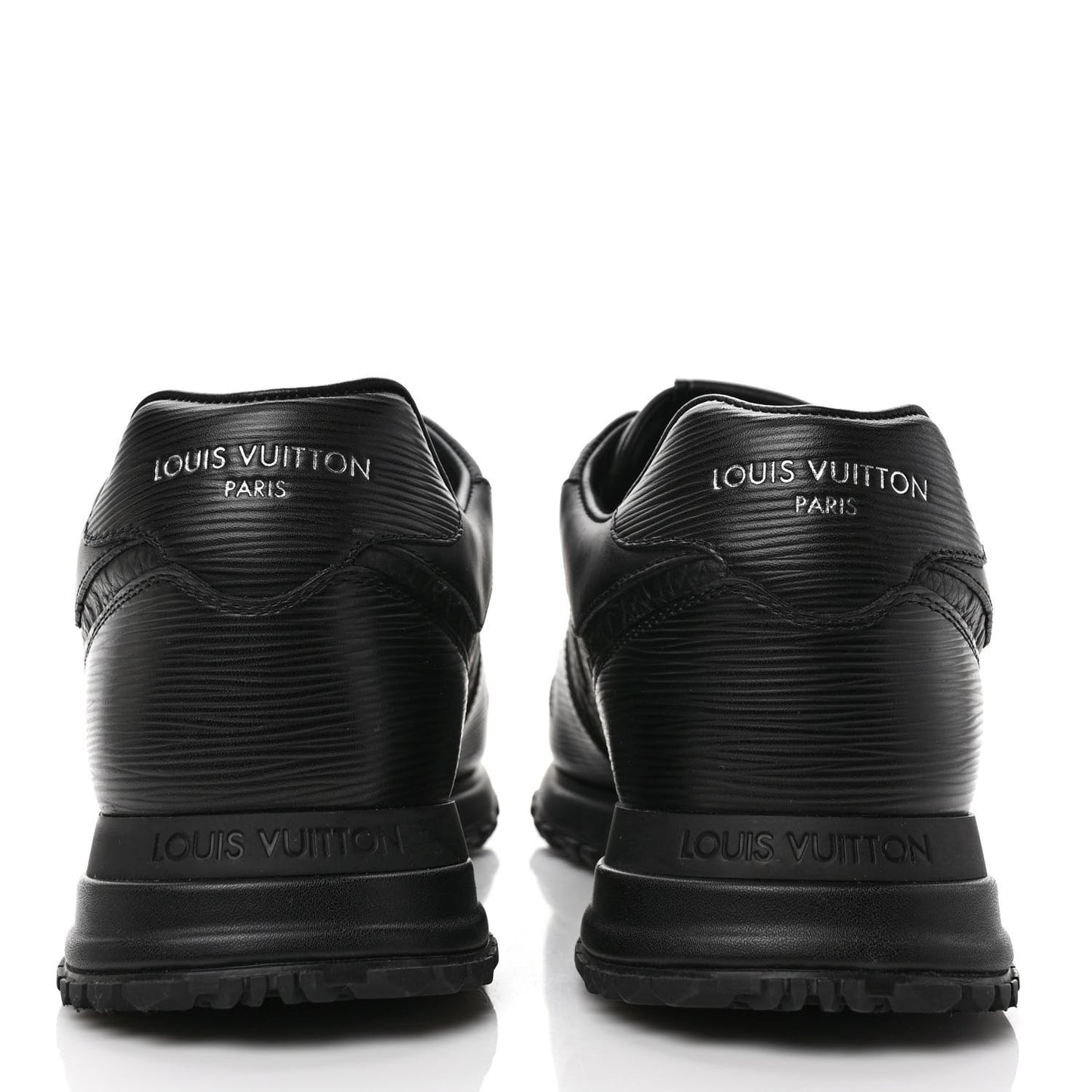 Epi Monogram Calfskin Mens Run Away Sneakers 9.5 Black