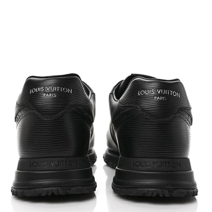 Louis Vuitton Epi Monogram Calfskin Mens Run Away Sneakers 9.5 Black 5 of 10