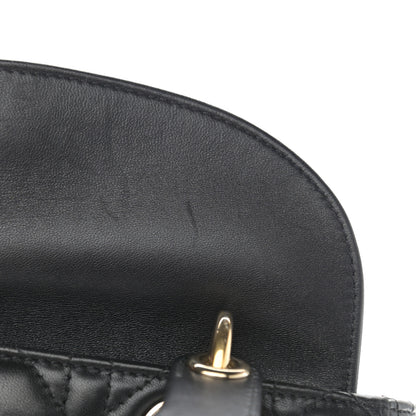 Christian Dior Lambskin Cannage Small Lucky Badges My Lady Dior Black 11 of 11