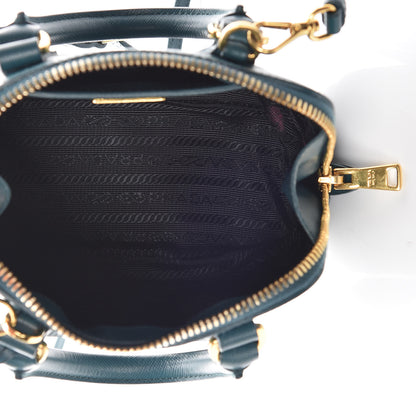 Prada Saffiano Lux Mini Promenade Tote Ottanio 11 of 11