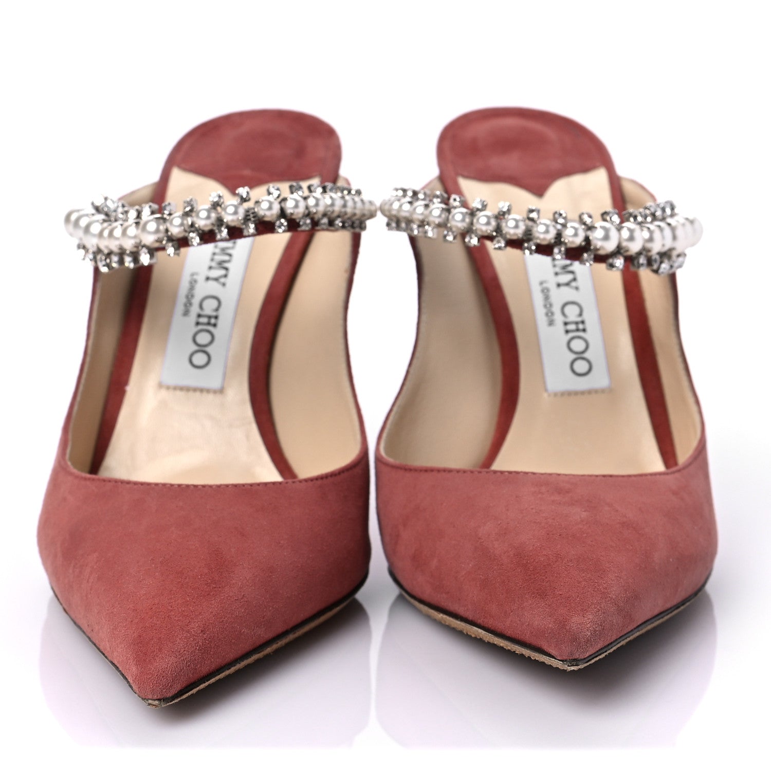 Jimmy Choo Suede Bing 100 Pumps 39.5 Dark Blush 2 of 8