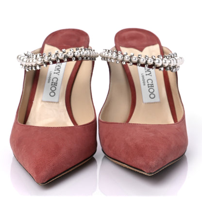 Jimmy Choo Suede Bing 100 Pumps 39.5 Dark Blush 2 of 8
