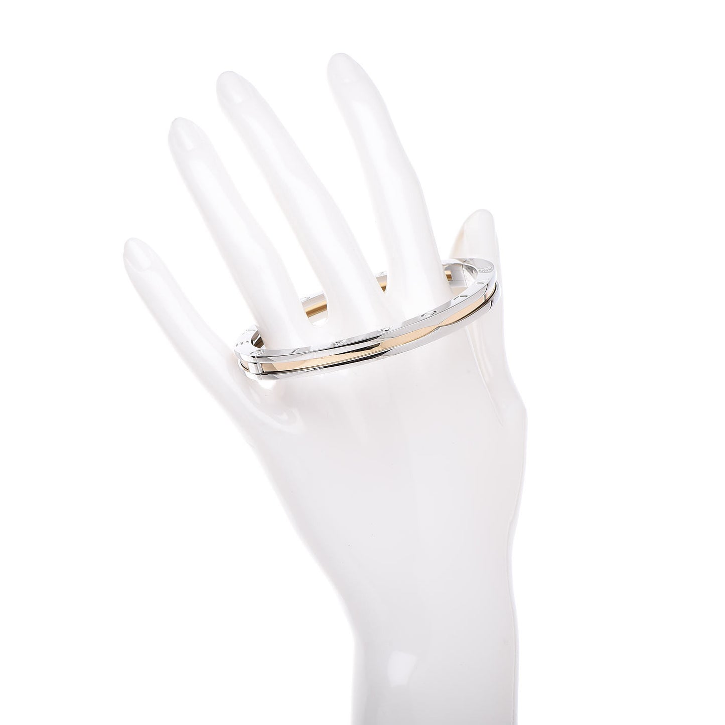 18K Yellow Gold Stainless Steel B.Zero1 Bangle Bracelet