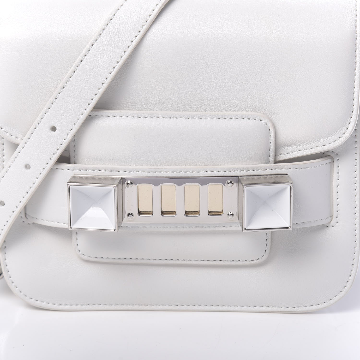 Proenza Schouler Calfskin Tiny PS11 Classic Shoulder Bag White 10 of 11