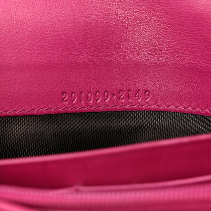 Gucci Monogram Dice Continental Flap Wallet Pink 7 of 7