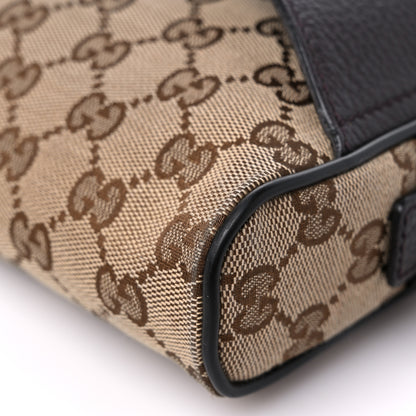 Gucci Monogram Dollar Calfskin Belt Bag Beige Ebony Testa di Moro Marrone Scuro 12 of 17
