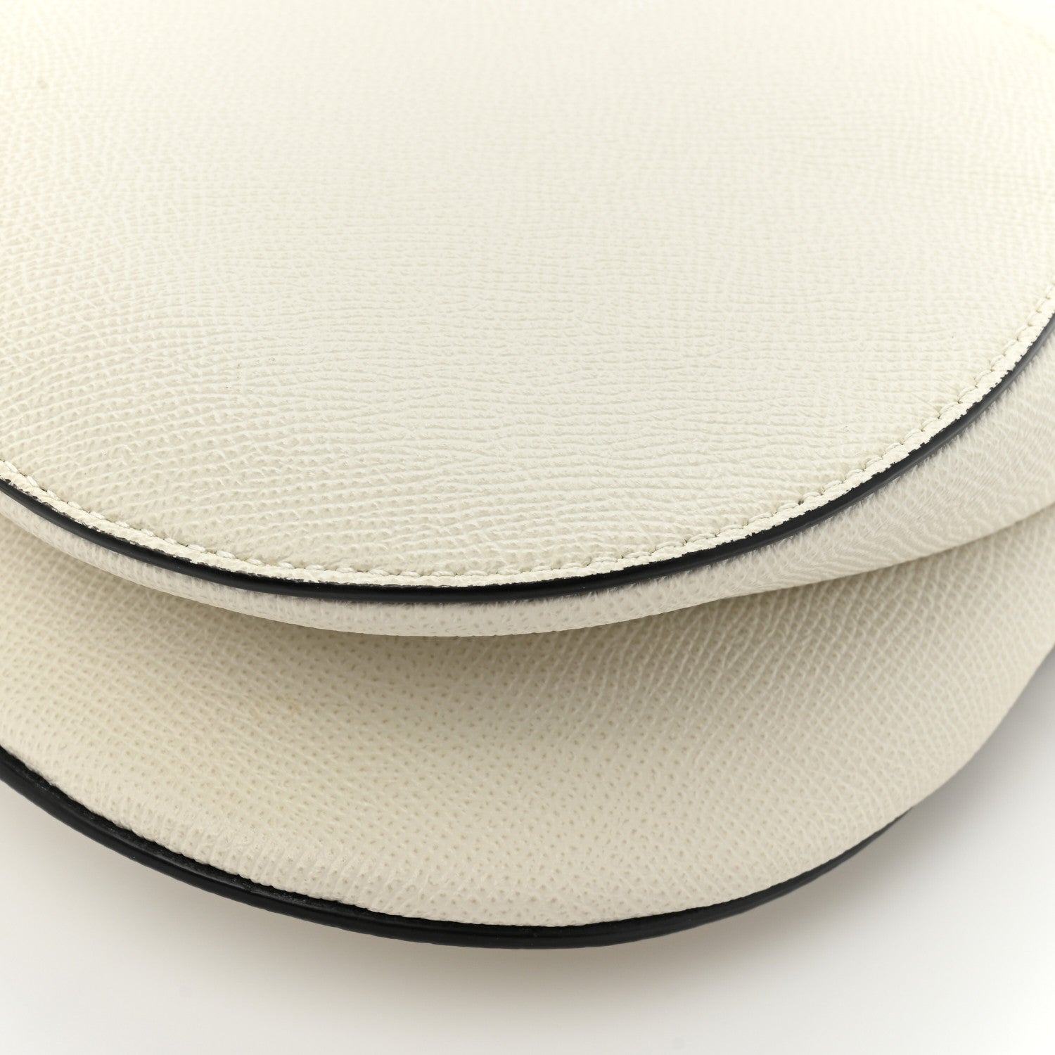 Christian Dior Grained Calfskin Saddle Bag White 17 of 19