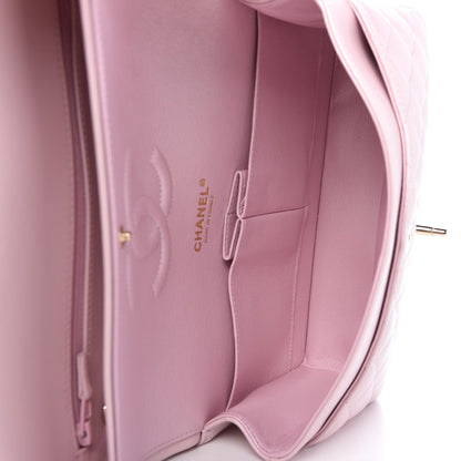 Chanel Iridescent Calfskin Quilted Medium Double Flap Light Pink 6 of 12