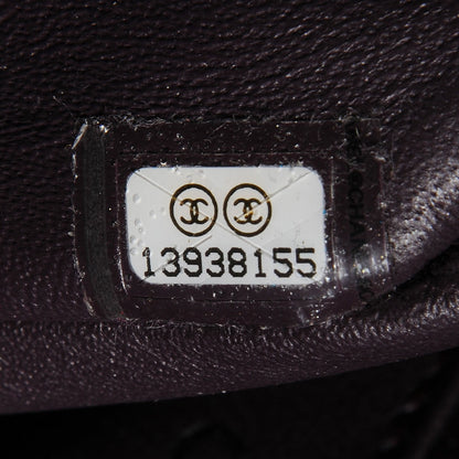 Chanel Jersey Quilted Jumbo Single Flap Purple 7 of 8