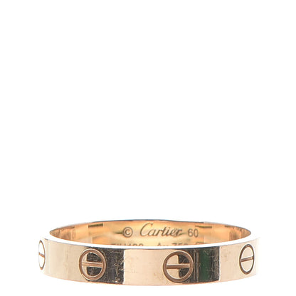 Cartier 18K Yellow Gold 3.5mm LOVE Wedding Band Ring 60 9 1 of 5