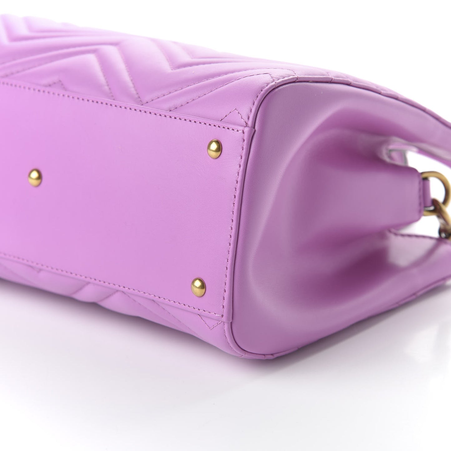 Calfskin Matelasse Small GG Marmont Tote Candy Mousse