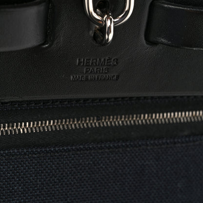 Hermes Military Toile Vache Hunter Herbag Zip PM 31 Black 7 of 12