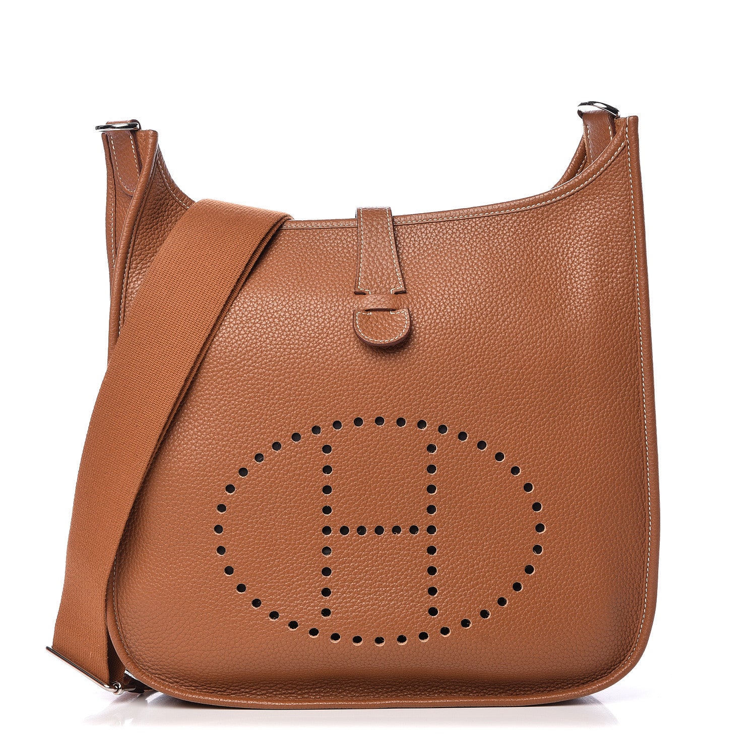 Hermes Taurillon Clemence Evelyne III GM Gold 1 of 13