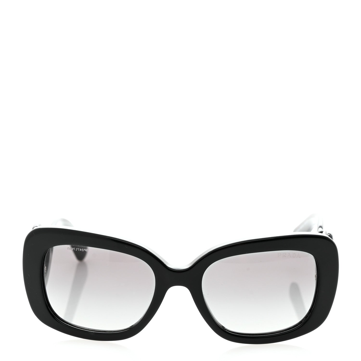 Prada Acetate Baroque Sunglasses SPR 27O Black 2 of 7