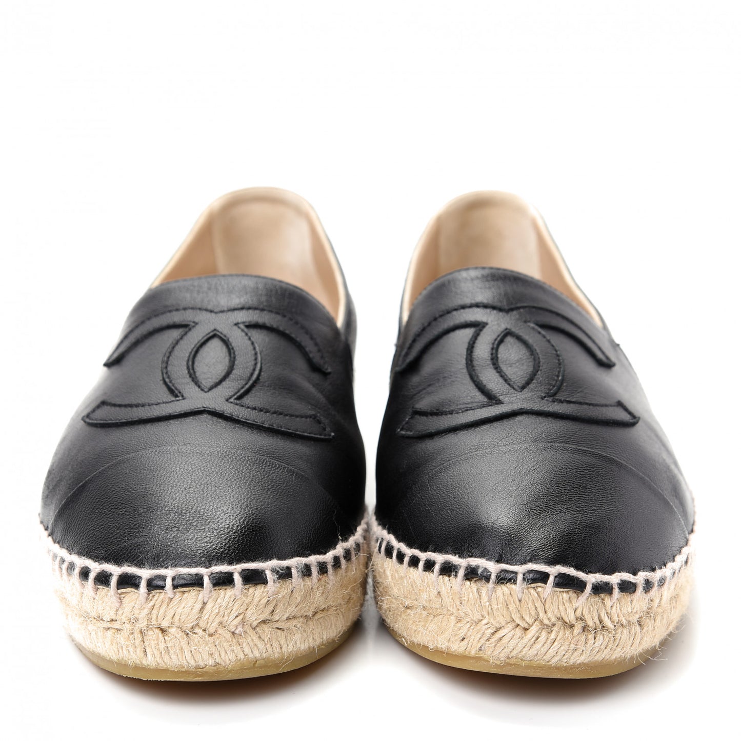 Lambskin CC Espadrilles 39 Black