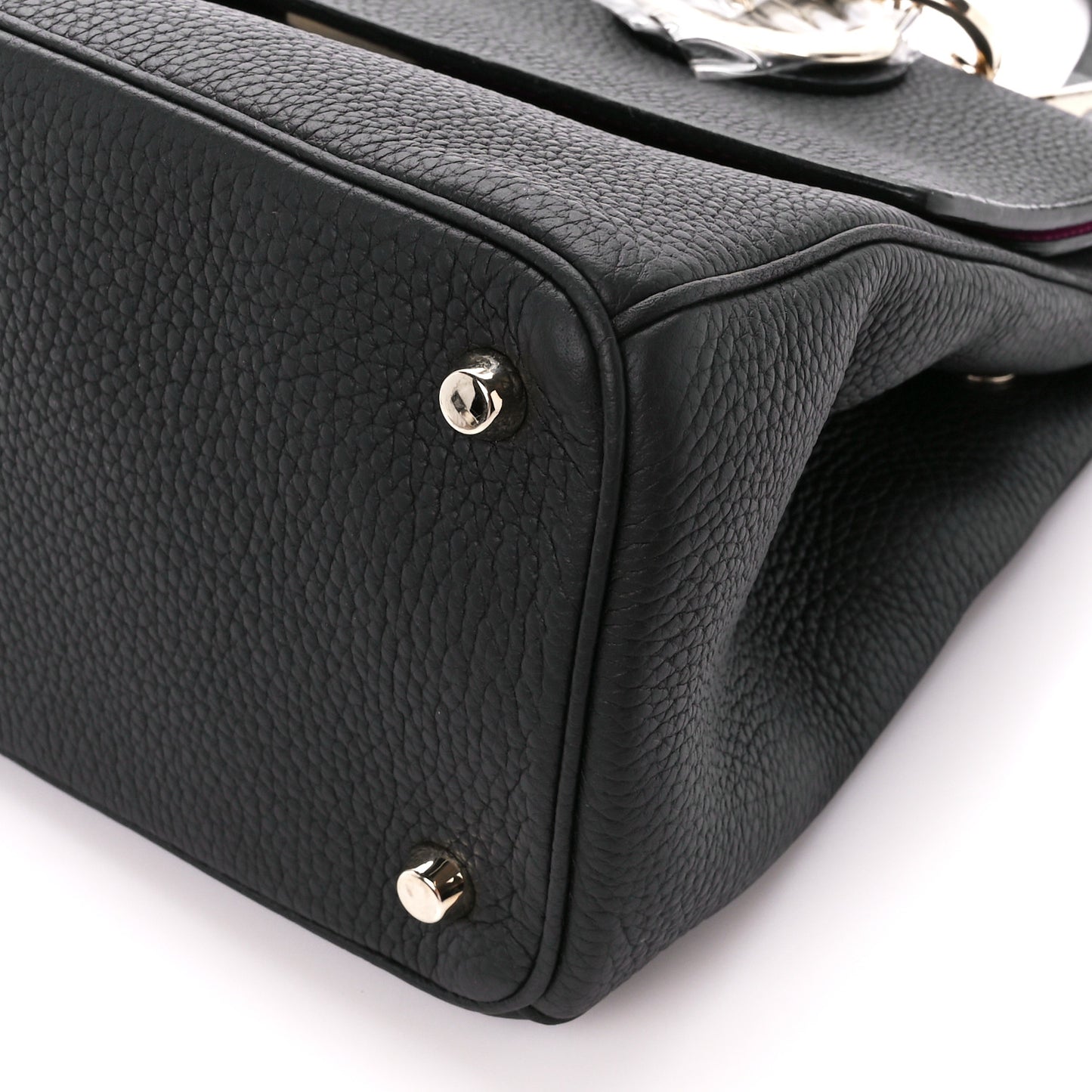 Bullcalf Medium Be Dior Flap Black Fraise