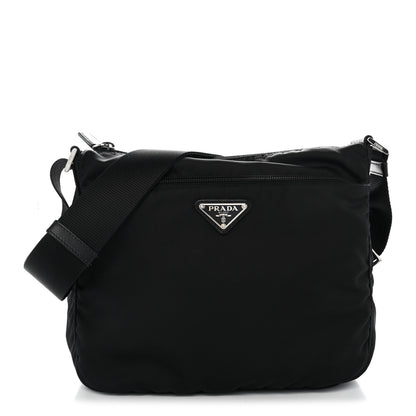 Prada Nylon Vela Messenger Bag Black 1 of 10
