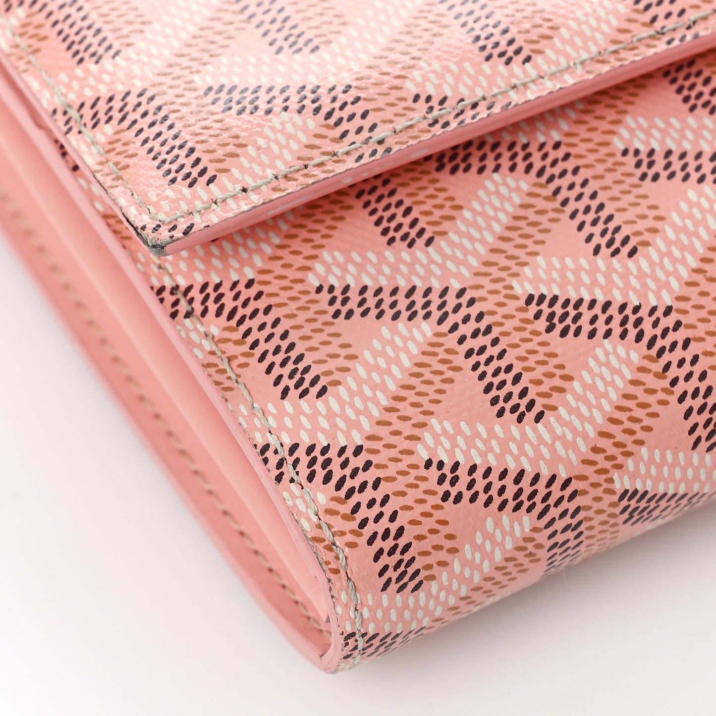 Goyardine Varenne Continental Wallet Pink