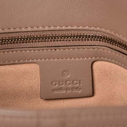 Gucci Calfskin Matelasse Studded Medium Pearly GG Marmont Shoulder Bag Porcelain Rose 6 of 7