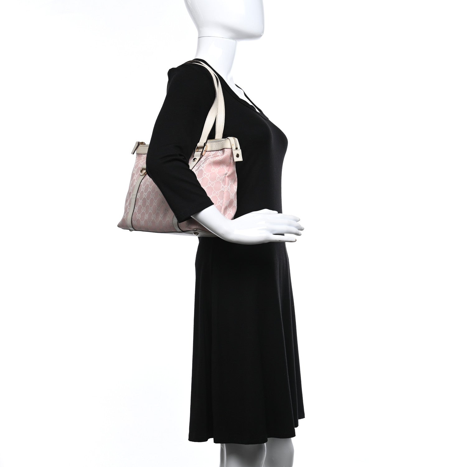Gucci Monogram Medium Abbey Tote Pink 2 of 9
