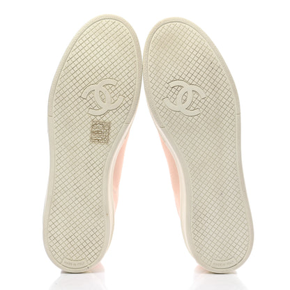 Chanel Canvas Womens Sneakers 38.5 Light Pink 5 of 9
