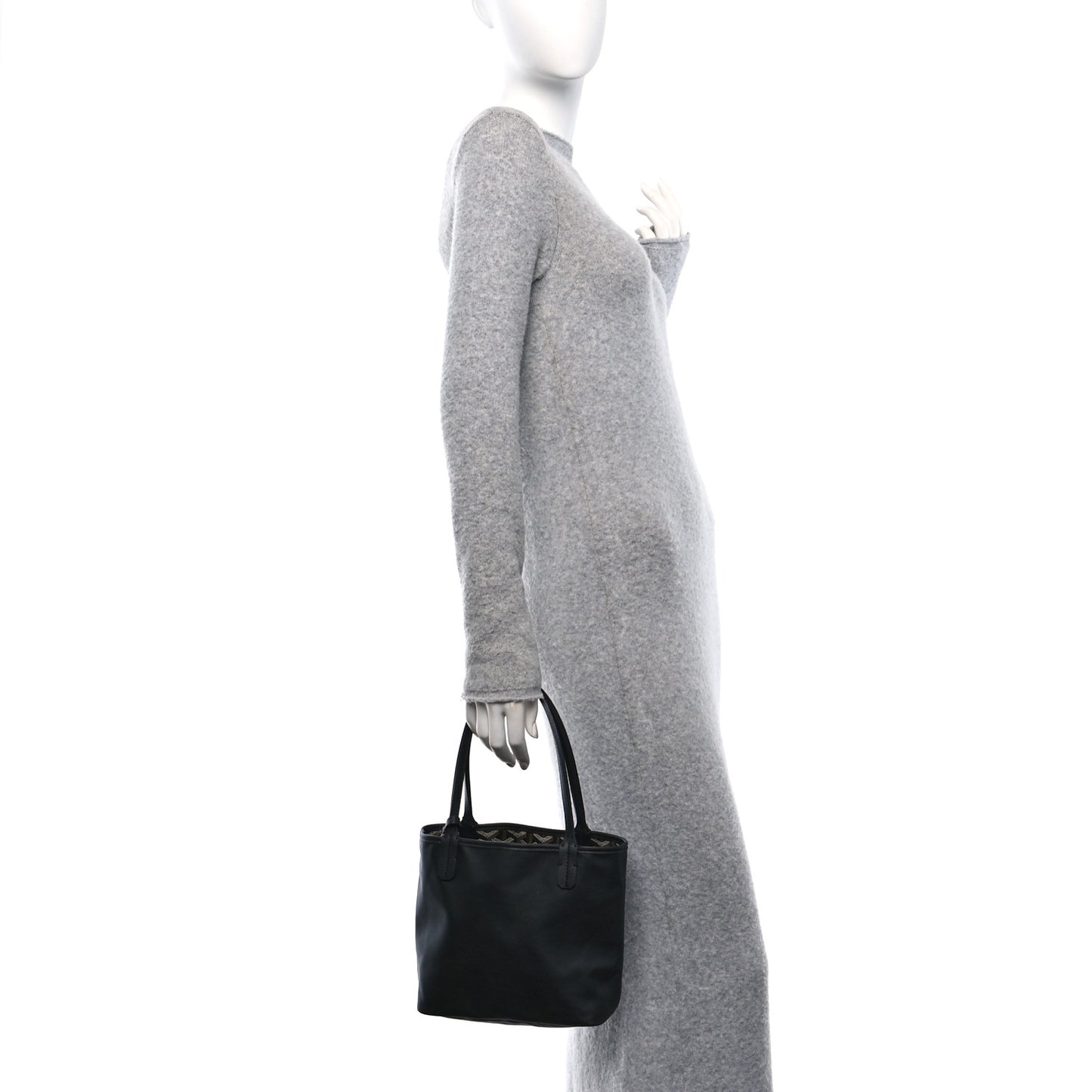 Goyardine Reversible Mini Anjou Black