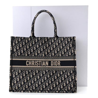 Christian Dior Oblique Large Book Tote Blue Multicolor 11 of 11