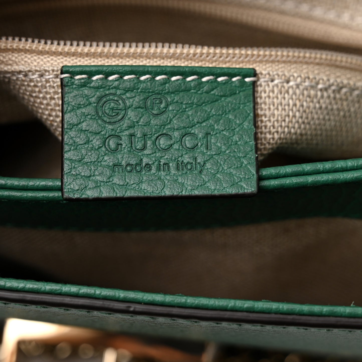 Dollar Calfskin Interlocking G Crossbody Bag Emerald