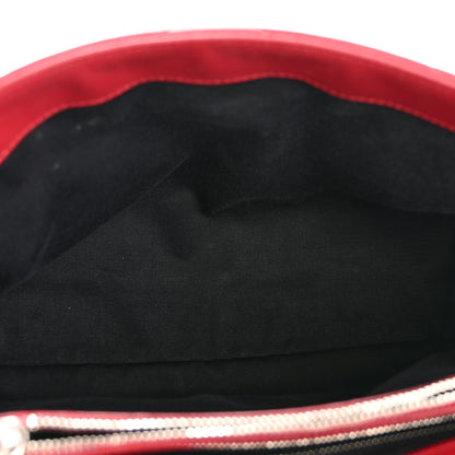 Saint Laurent Calfskin Y Quilted Monogram Medium Loulou Chain Satchel Lipstick Red 5 of 14